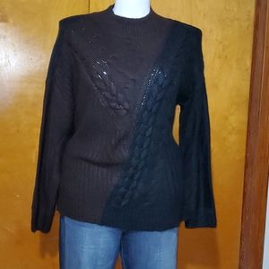 XXL Vera Wang color block sweater NWT